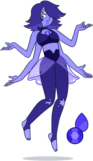 Amethyst Lapis - Steven Universe Amethyst And Lapis Fusion (358x600), Png Download