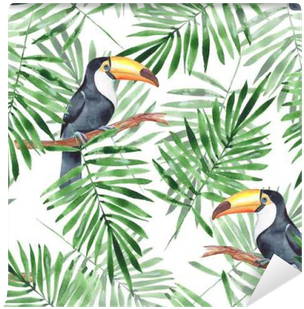 Palm Leaves And Toucan - Toucan Leaves (400x400), Png Download