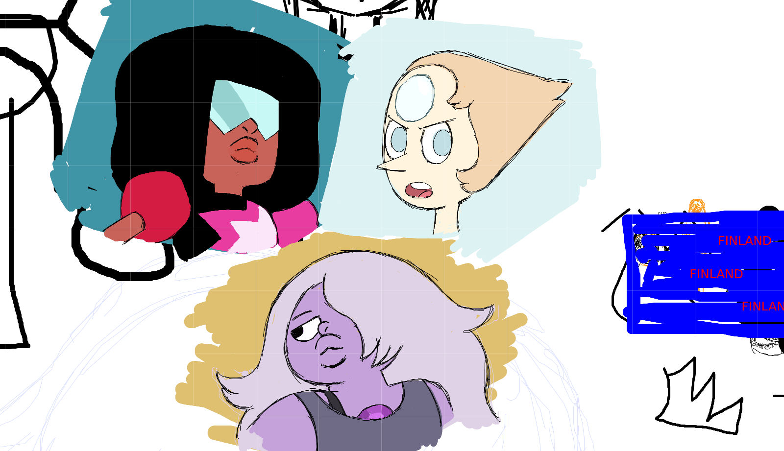 [drawing]steven Universe - Cartoon (1600x921), Png Download