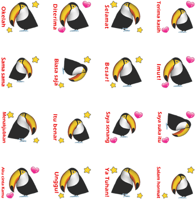 Line Creators' Stickers - Penguin (420x448), Png Download