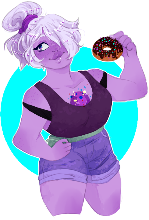Amethyst Of Steven Universe Knightlystride - Modern Amethyst Steven Universe (500x740), Png Download