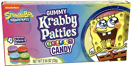 Spongebob Squarepants Gummy Krabby Patties 72g - Gummy Krabby Patties Color Candy! (500x500), Png Download