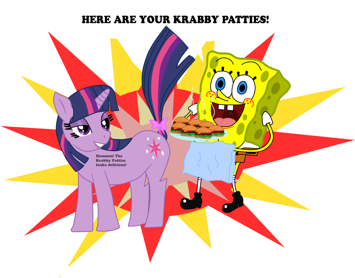 Iedasb, Burger, Crossover, Edit, Food, Hamburger, Krabby - My Little Pony: Friendship Is Magic (1280x989), Png Download
