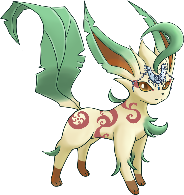 Rowan,the Leafeon - Leafeon (840x900), Png Download