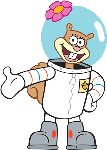 Sandy Cheeks (378x533), Png Download