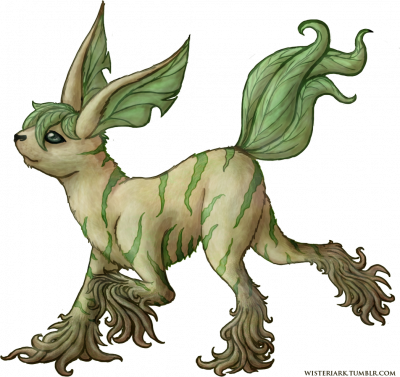 Proto-leafeon - Beta Leafeon (400x377), Png Download