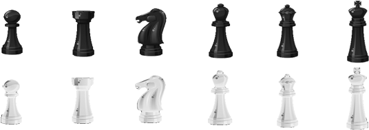 Chess Pieces - Chess Pieces Transparent Background (601x204), Png Download
