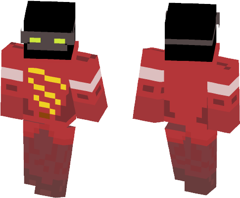August Heart [the Flash 2016] - Minecraft Detroit Become Human Skin (584x497), Png Download