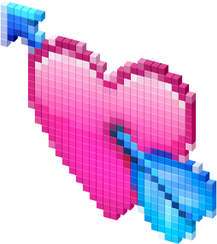 View Cursor On T-shirt - Minecraft Heart With Arrow (330x418), Png Download