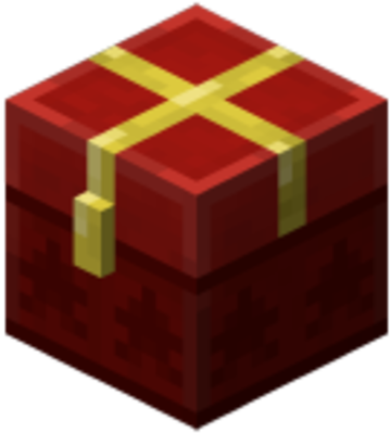 Chest Minecraft Png - Minecraft Christmas Chest Png (400x400), Png Download
