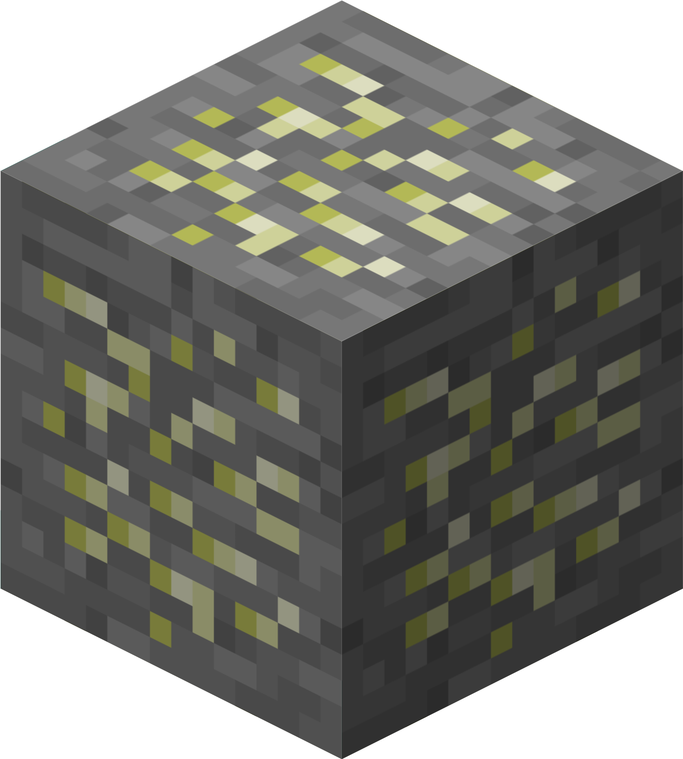 Zinc Ore - Gold Ore Minecraft Png (1500x1500), Png Download