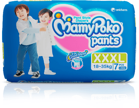 Mamypoko Pants Xxxl - Mamy Poko Pant Style Xxxl Size Diapers (7 Count) (500x500), Png Download