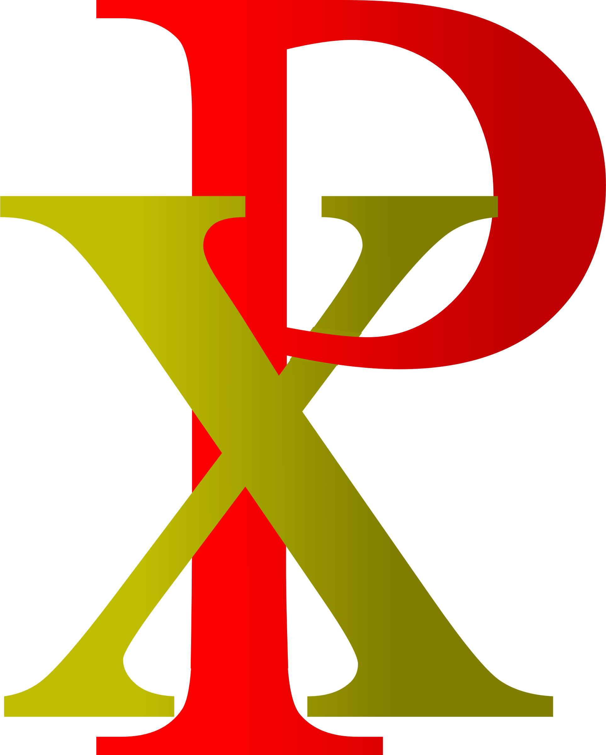 Chi Rho Clipart (1925x2400), Png Download
