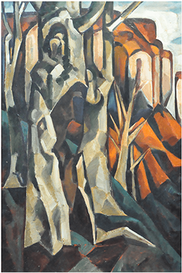 “young Man With Stereo” Oil On Canvas - Modern Art (417x417), Png Download