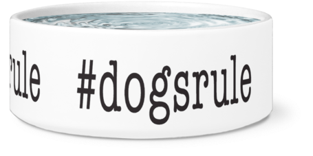#dogsrule Dog Bowl, White - I'm The Top Dog Novelty Dog Bowl, For Puppies And Adults (500x500), Png Download