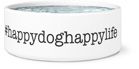 #happydoghappylife Dog Bowl, White - I'm The Top Dog Novelty Dog Bowl, For Puppies And Adults (500x500), Png Download