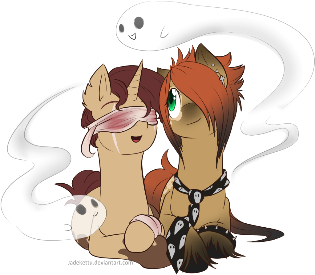 Jadekettu, Bandage, Blindfold, Couple, Duo, Ghost, - Bandage (1024x1024), Png Download