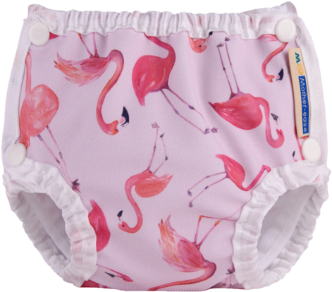 Swim Diaper - Pink Flamingo - Briefs (500x451), Png Download