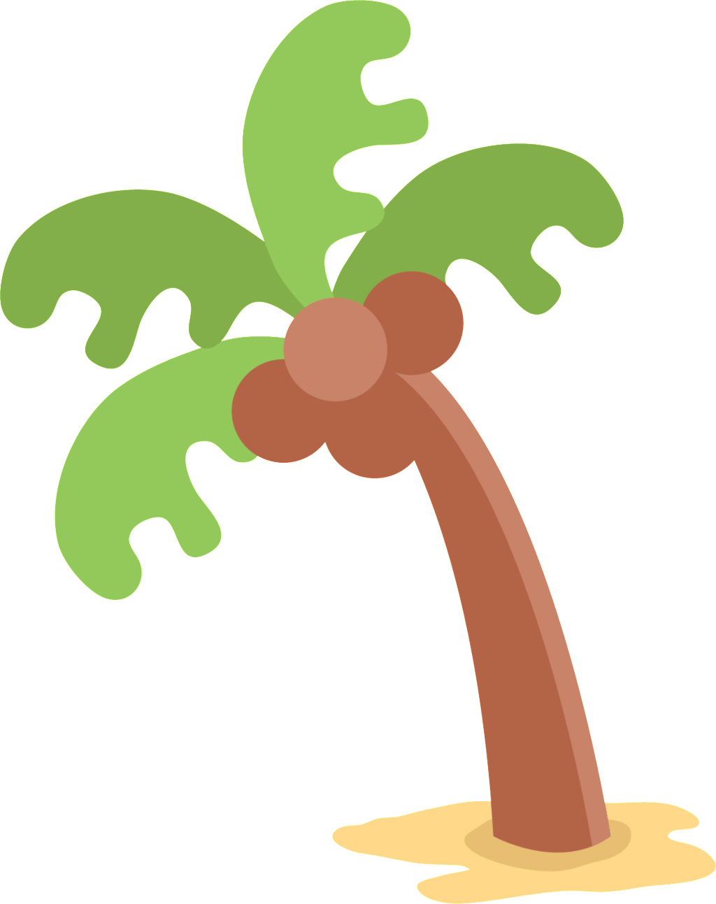 Coco Árbol Hermoso Png Transparente En Verano - Coconut (1024x1293), Png Download