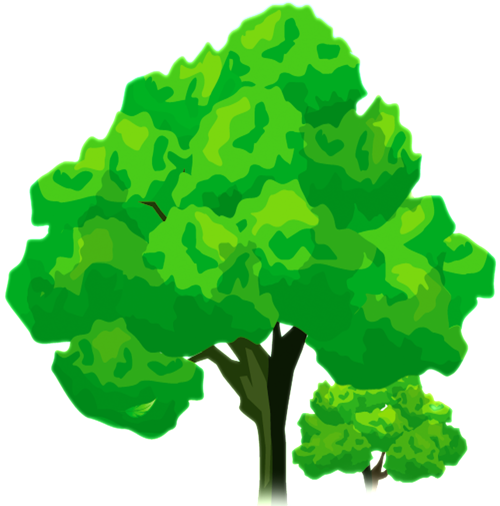El Hermoso Árbol De Png El Día De Los Niños - Cartoon Grass And Trees (1024x1024), Png Download