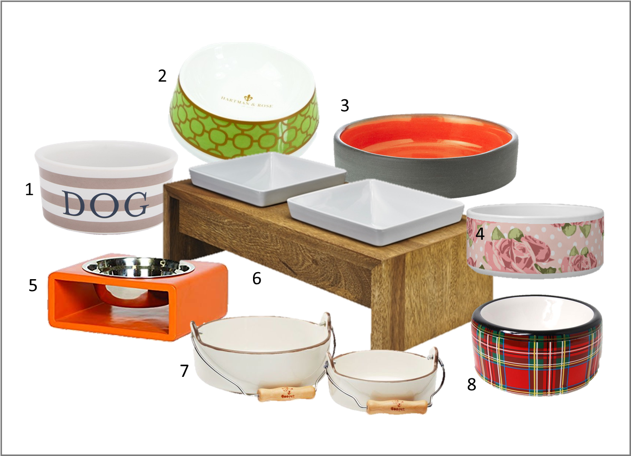 Bowls - Hartman ; Rose Porcelain Designer Round Pet Bowl, Green (1251x949), Png Download