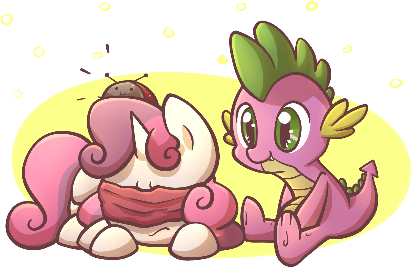 Spikedmauler, Blindfold, Cute, Frown, Go Ask Sweetie - Spike The Dragon Sweetie Belle (1500x1000), Png Download