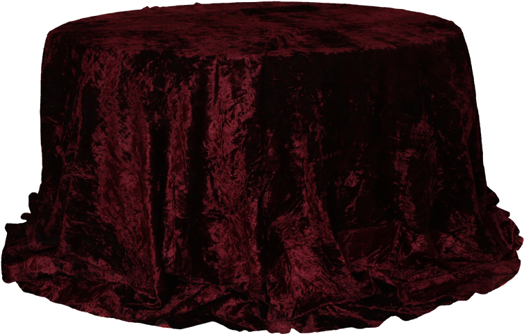 Round Table With Maroon Velvet Cover - Coffee Table (800x600), Png Download