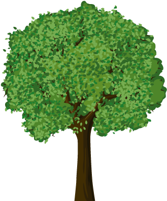 Arbol - Tangerine Tree Clip Art (400x400), Png Download