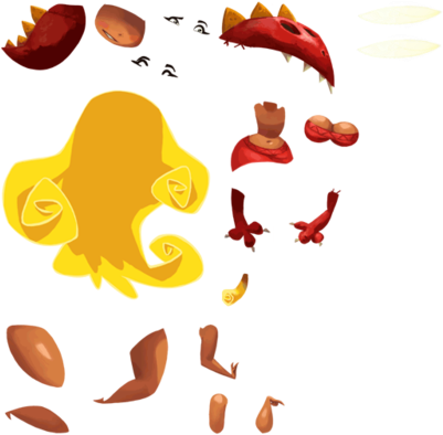 Unused Sprite, It's Actually The Edith Up Nymph, That - Rayman (400x400), Png Download