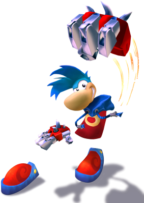 Heavy Metal Fist - Imagenes De Rayman 4 (300x408), Png Download