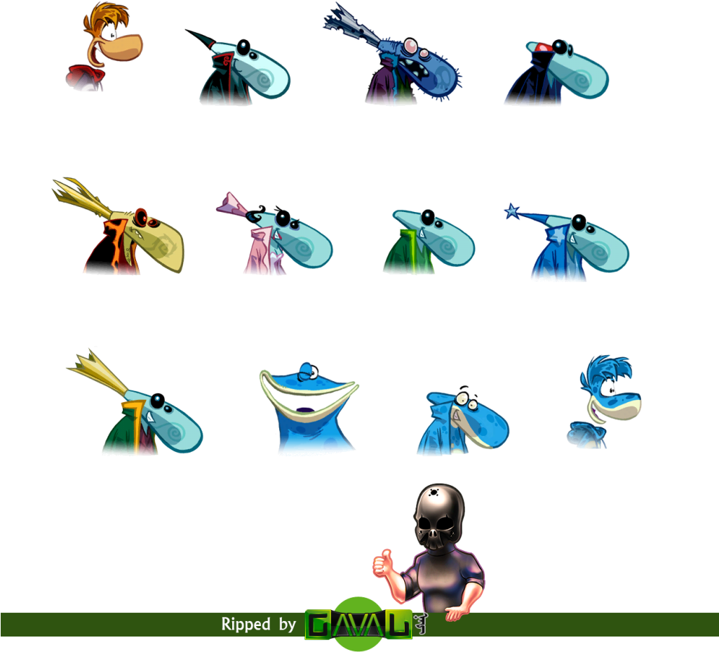 Http - //i143 - Photobucket - Com/albums/r127/rtaits - Rayman Origins Characters Unlock (1024x1024), Png Download