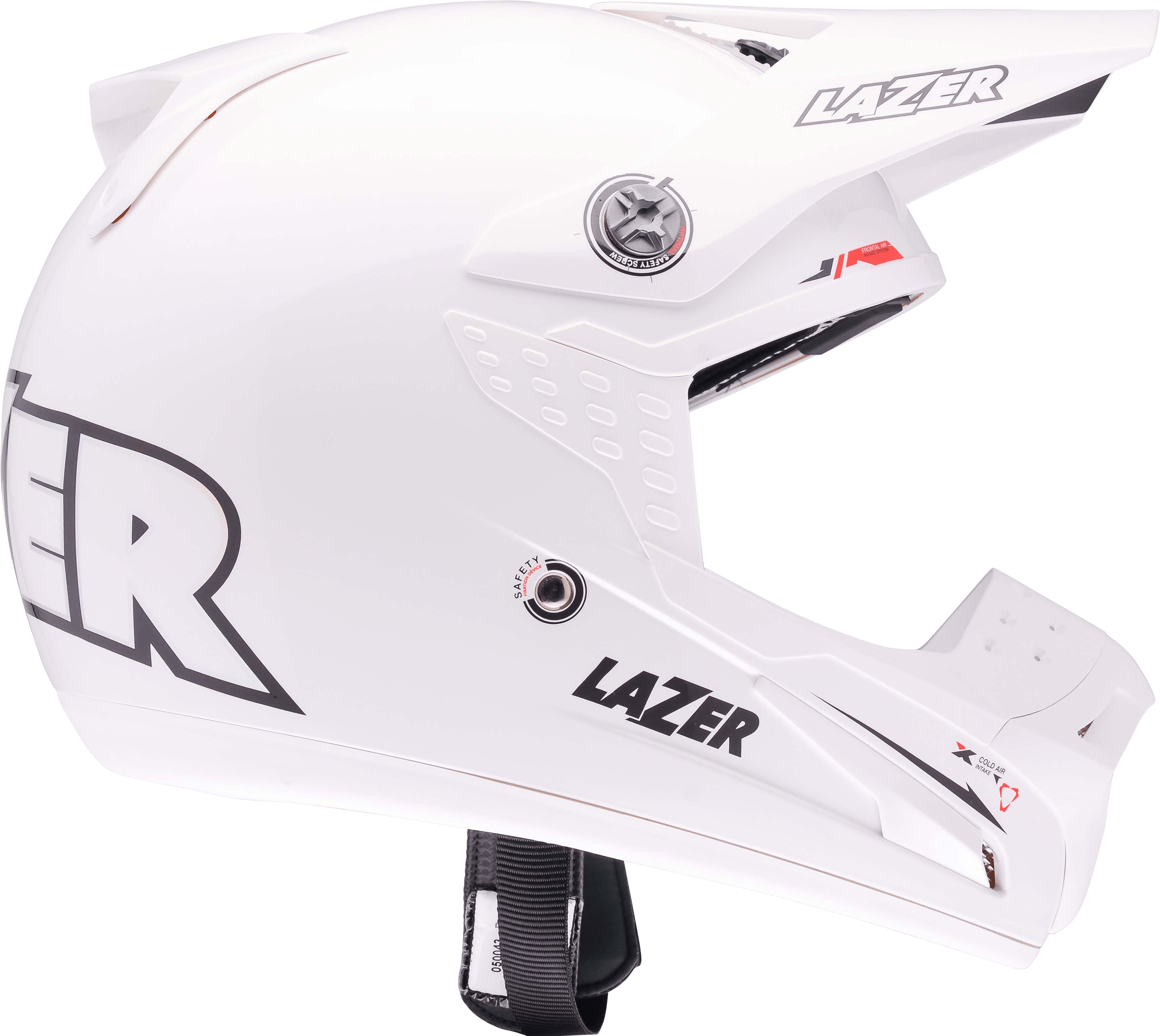 Download - Lazer Pure White X8 X-line Mx Helmet (3357x2997), Png Download