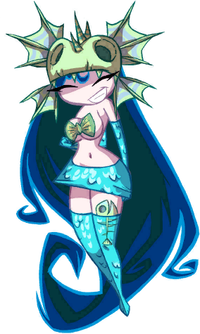 Annetta Fish - Rayman Origins Annetta Fish (284x475), Png Download