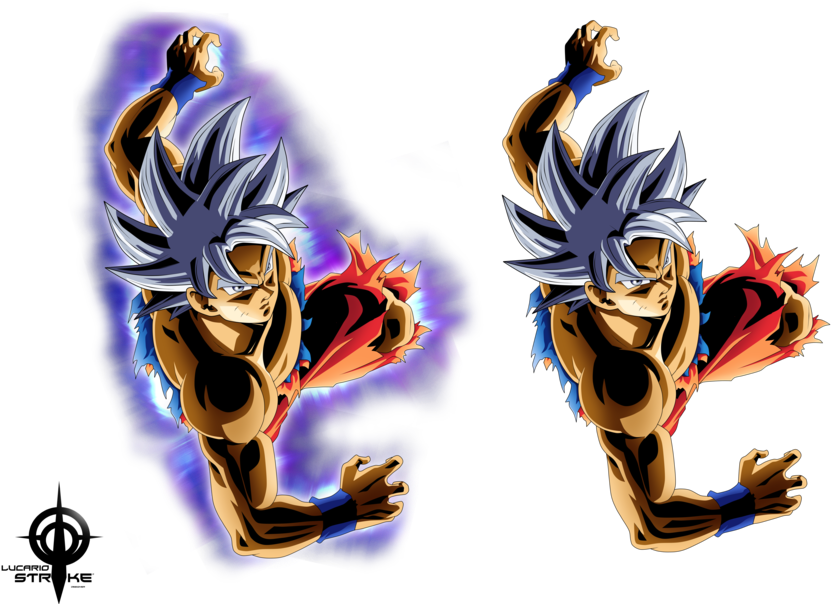 Goku Vegeta Art Transprent Png - Goku Migatte No Gokui Perfecto Png (1024x614), Png Download