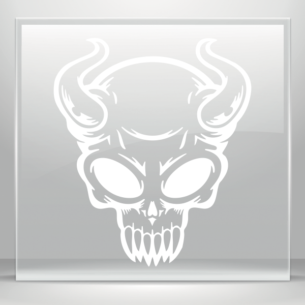 Image Freeuse Download Simple Color Vinyl Devil Stickers Alien Skull Full Size Png Download Seekpng