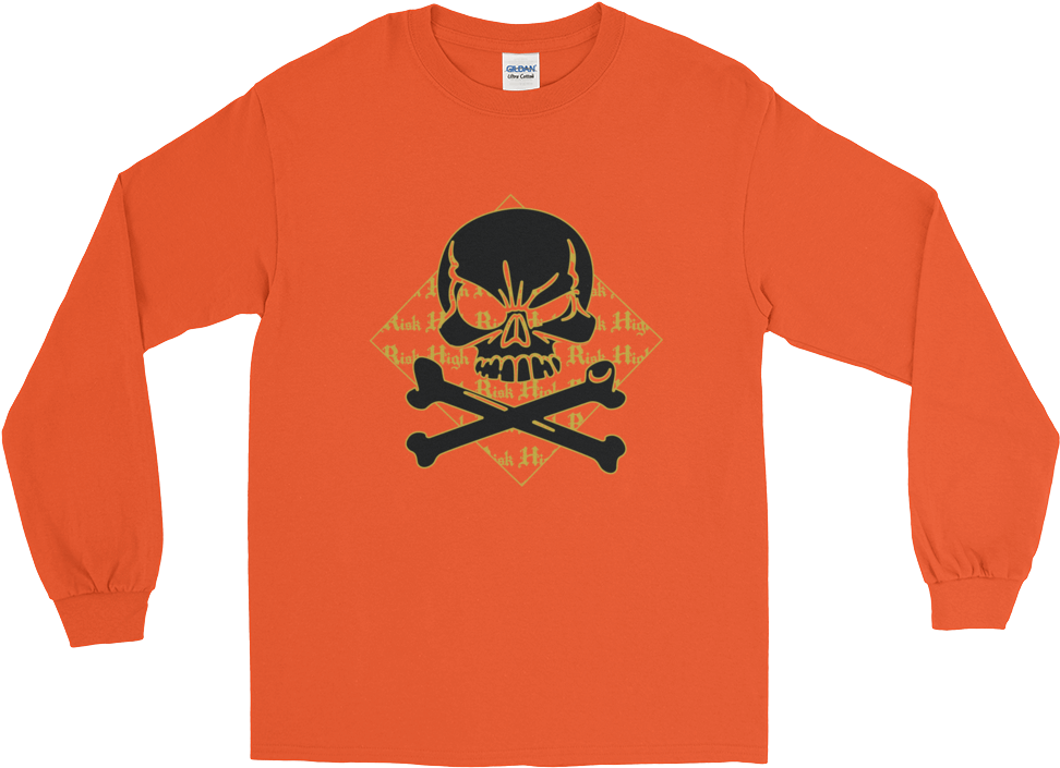 High Risk Evil Eye Skull Long Sleeve T-shirt - You Can't Think And Hit (1000x1000), Png Download