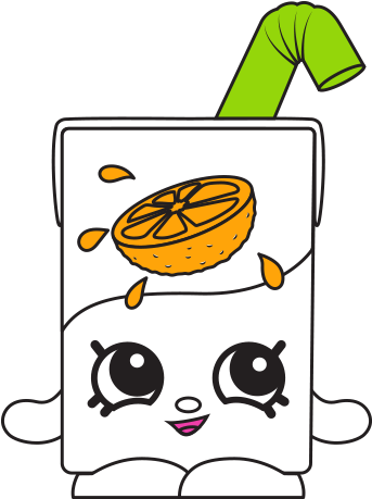 Lucy Juice Box Ct Art - Shopkins Lucy Juice Box (575x475), Png Download