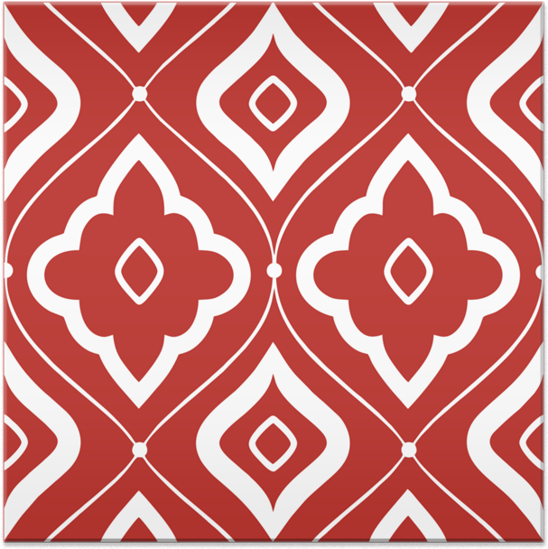 Azulejo Arabesco Floral Valiant Poppy De Tâmara Horstina - Azulejo (800x800), Png Download