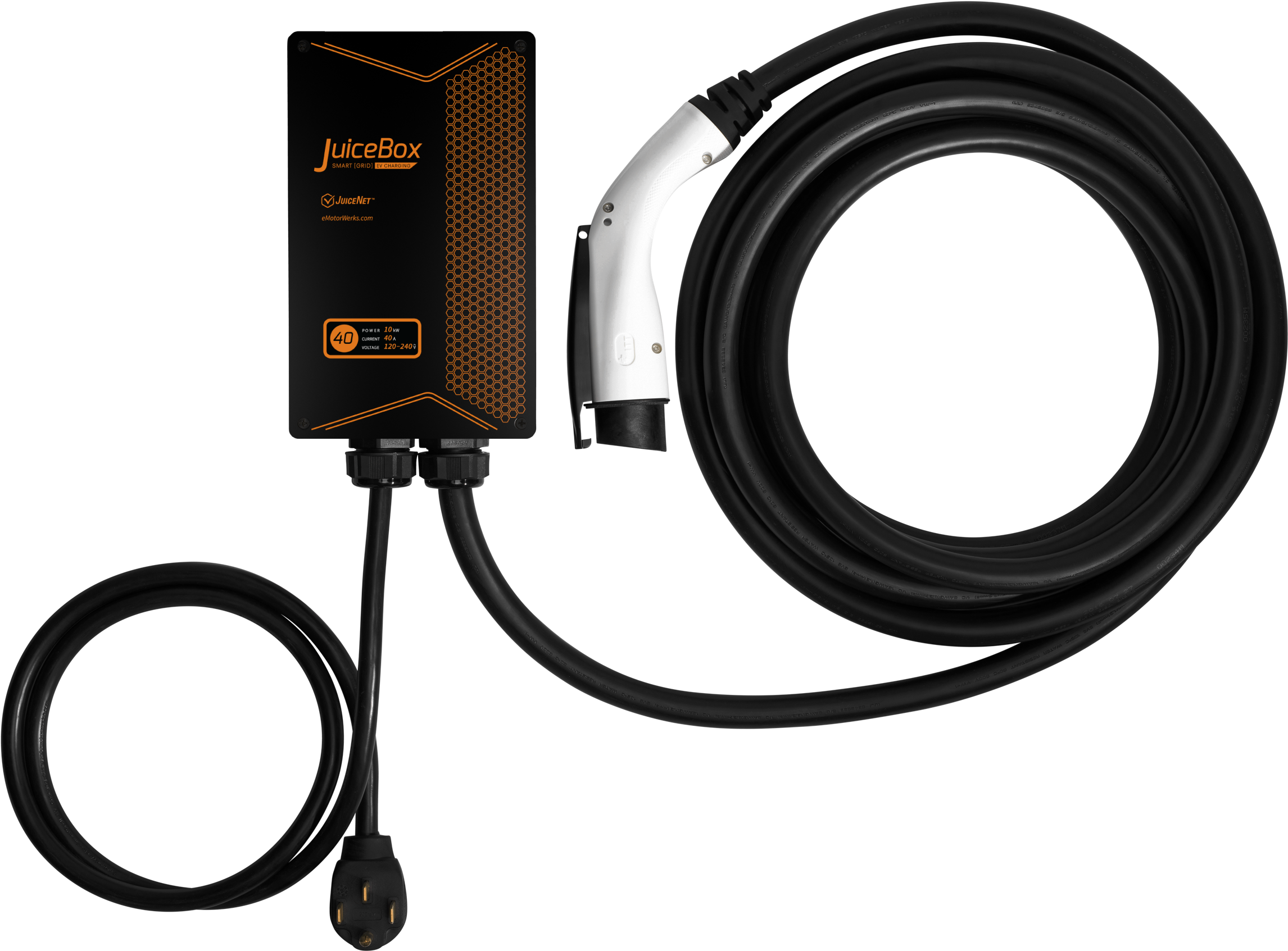 Juicebox 40a Plug In Electric Car Vehicle Charger/charging - Juicebox 40a Ev Charger / Home Level 2 Electric Vehicle (2400x2400), Png Download