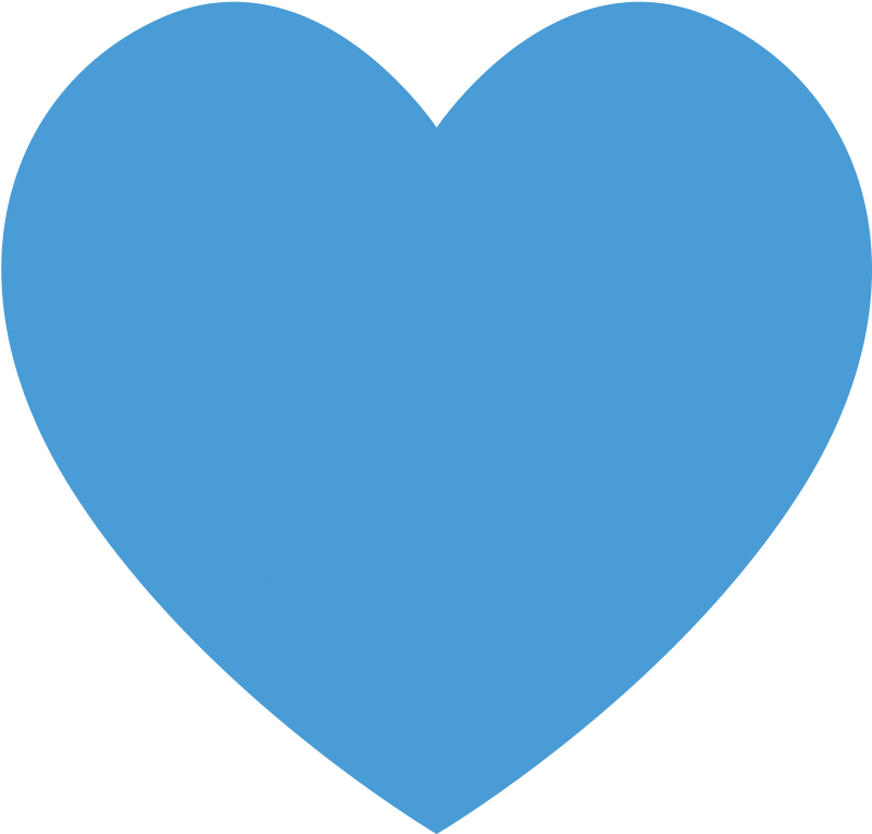 To Hear What You Think - Blue Heart Png (821x783), Png Download