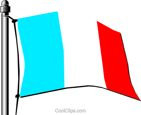 France Flag Royalty Free Vector Clip Art Illustration - Clip Art (480x393), Png Download