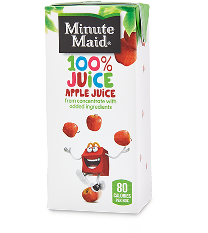 Mcdonald's Minute Maid® Apple Juice Box - Happy Meal Apple Juice (444x507), Png Download
