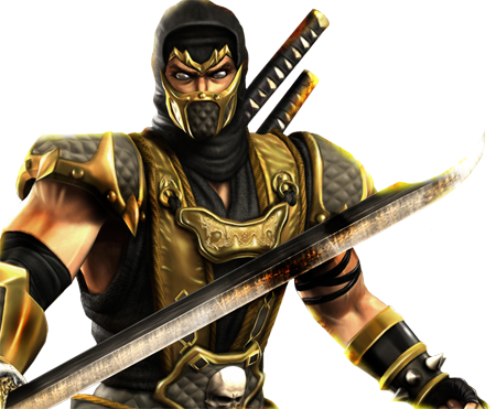 Scorpion Mkd Render - Scorpion Mortal Kombat (450x371), Png Download