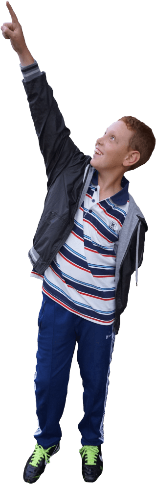 Pointing To The Sky Png (371x1024), Png Download