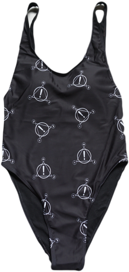 Custom Juniors All Over Logo Swimsuit - Panic At The Disco Logo (600x600), Png Download