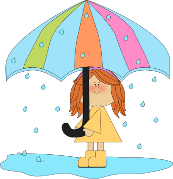 Rainy Weather Clipart - Rainy Day Clip Art (350x362), Png Download