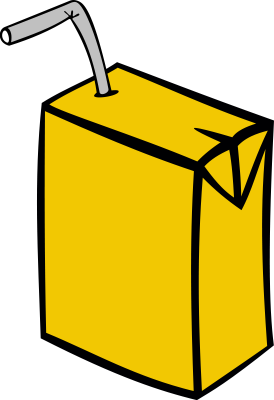 Juice Box Clipart - Coloring Picture Of Juice (548x800), Png Download