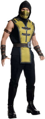 Adult Scorpion Tabard Costume - Mortal Kombat Men Costumes (415x415), Png Download