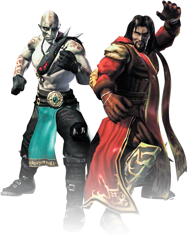 Scorpion Mortal Kombat Deadly Alliance - Mortal Kombat Quan Chi And Shang Tsung (660x828), Png Download