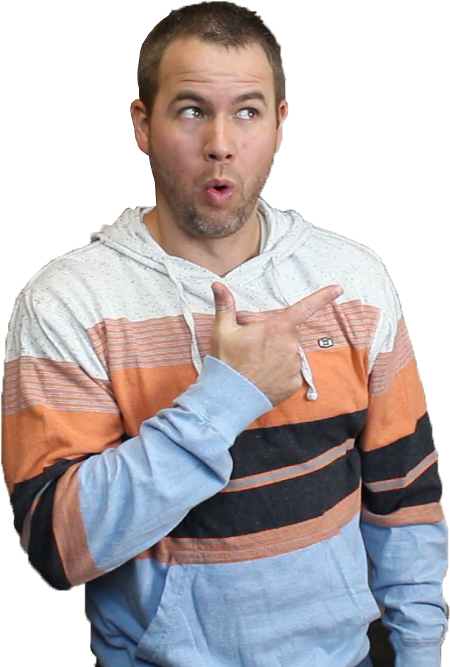 Pointing - Man (1920x1080), Png Download